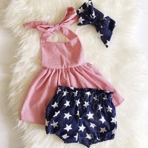 Red white and blue Set (Bloomer/Top)